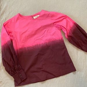 Dip Dyed Pink Blouse by Porridge from Anthropologie XS